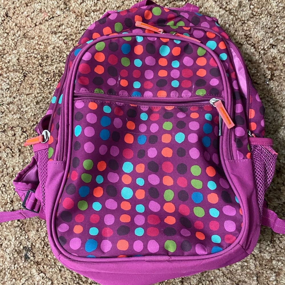 polka dot backpack